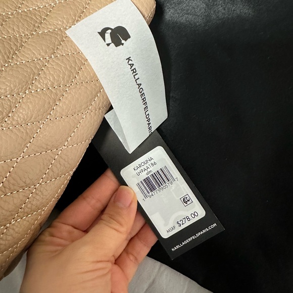 NWT Karl laagerfeld bag beige - Picture 2 of 6